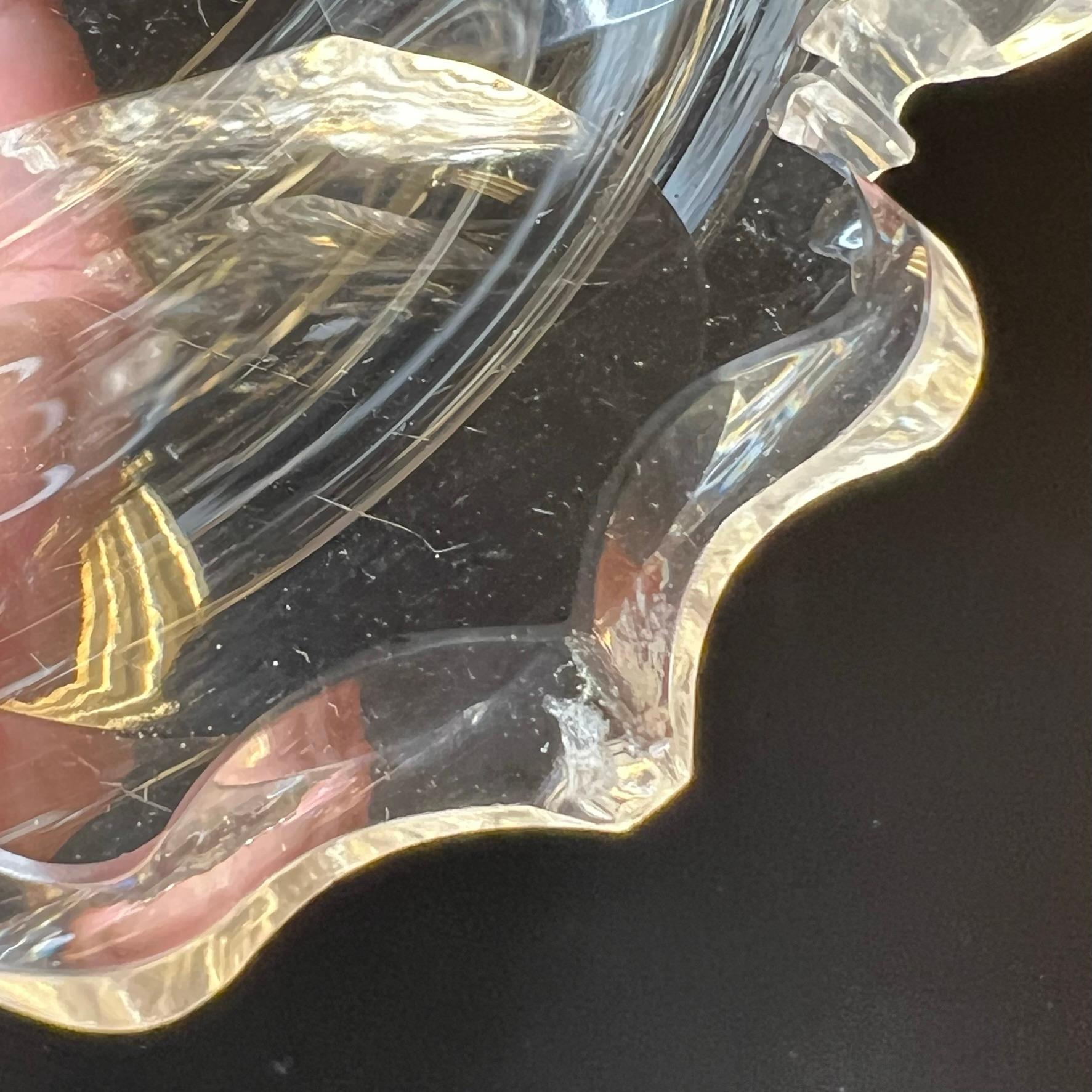Viktorianischer Tafelaufsatz aus geschliffenem Glas Vase im Angebot 11