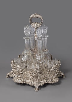 Victorian Cut-Glass Liqueur Set, Probably by John James Keith, circa 1860