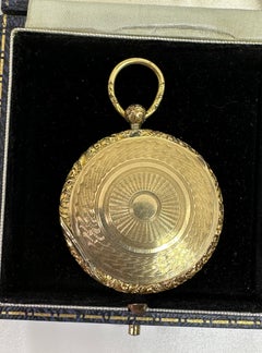 Victorian Daguerreotype Locket Pendant Necklace 10 Karat Gold Handsome Man