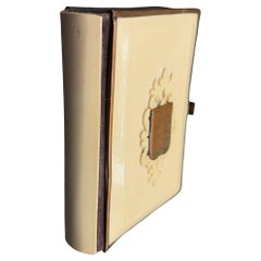Libro di preghiere quotidiane vittoriano in ebraico "Tephilath of Israel" con copertina in osso intagliato