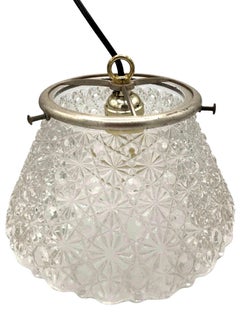 Victorian Daisy and Buttons Pressed Glass Light - 9 Available!