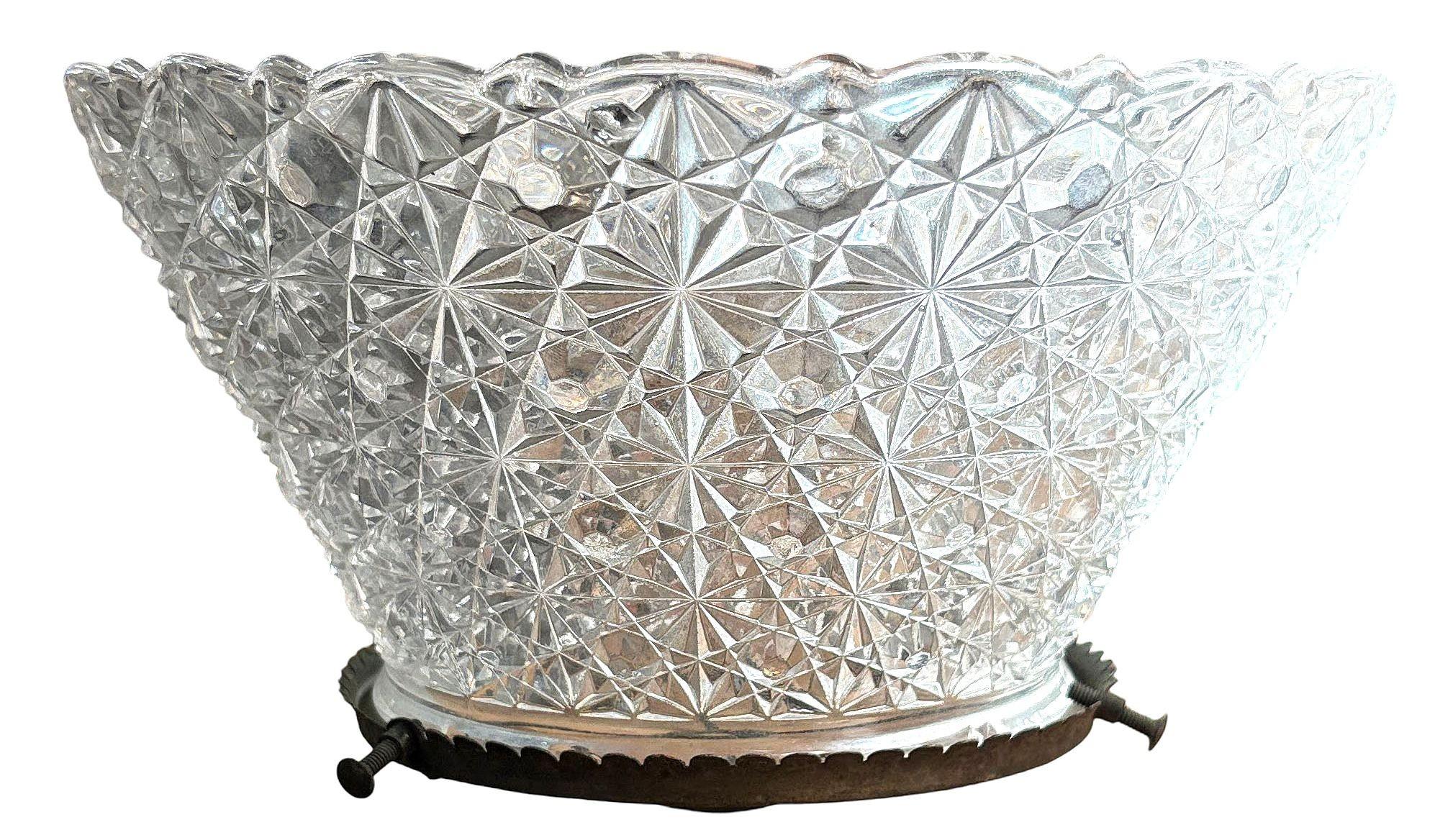 Victorian Daisy and Buttons Pressed Glass Light - 9 Available! For Sale 4