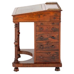 Viktorianischer Davenport-Schreibtisch, antik, 1850