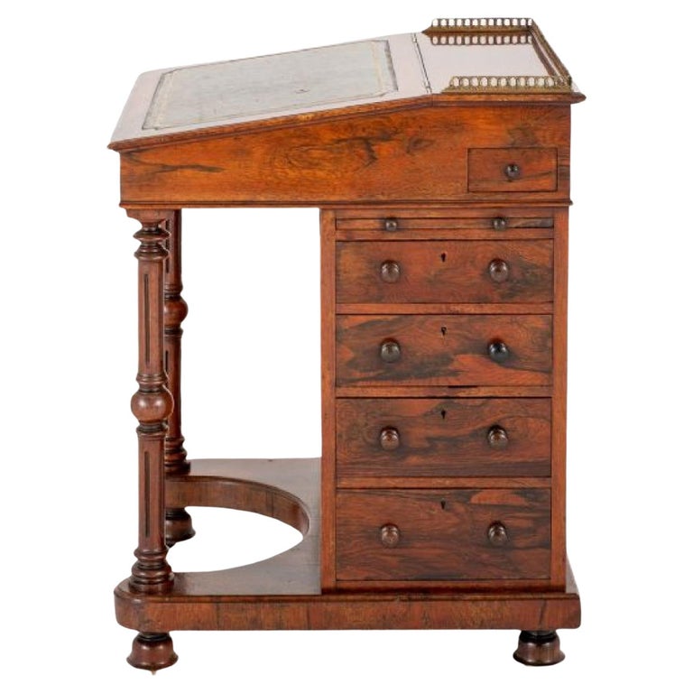 Victorian Davenport Desk Antique, 1850 For Sale at 1stDibs