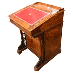 Victorian Davenport Desk Burr Walnut 1840