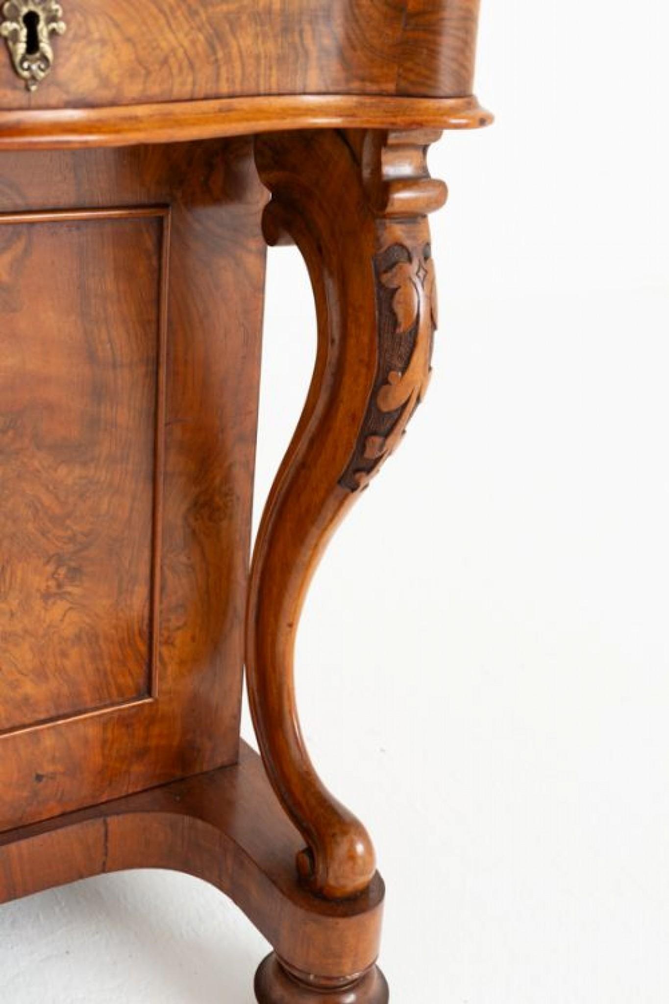 Victorian Davenport Desk Burr Walnut 1860 For Sale 5