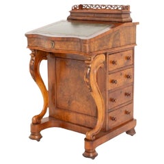 Victorian Davenport Desk Burr Walnut 1860