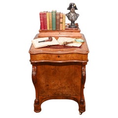 Victorian Davenport Desk Burr Walnut 1860