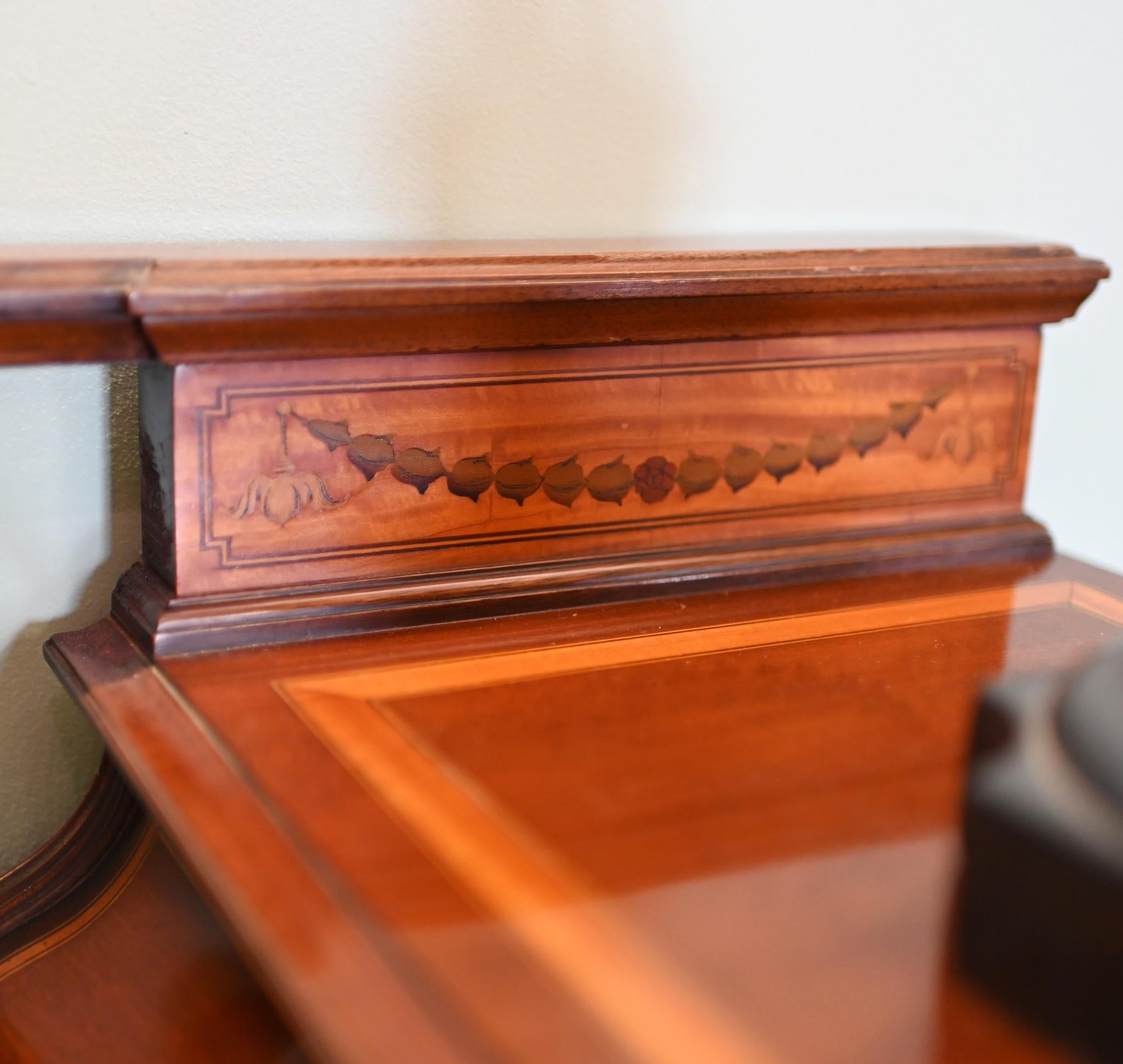 Victorian Davenport Desk Burr Walnut 1880 For Sale 8