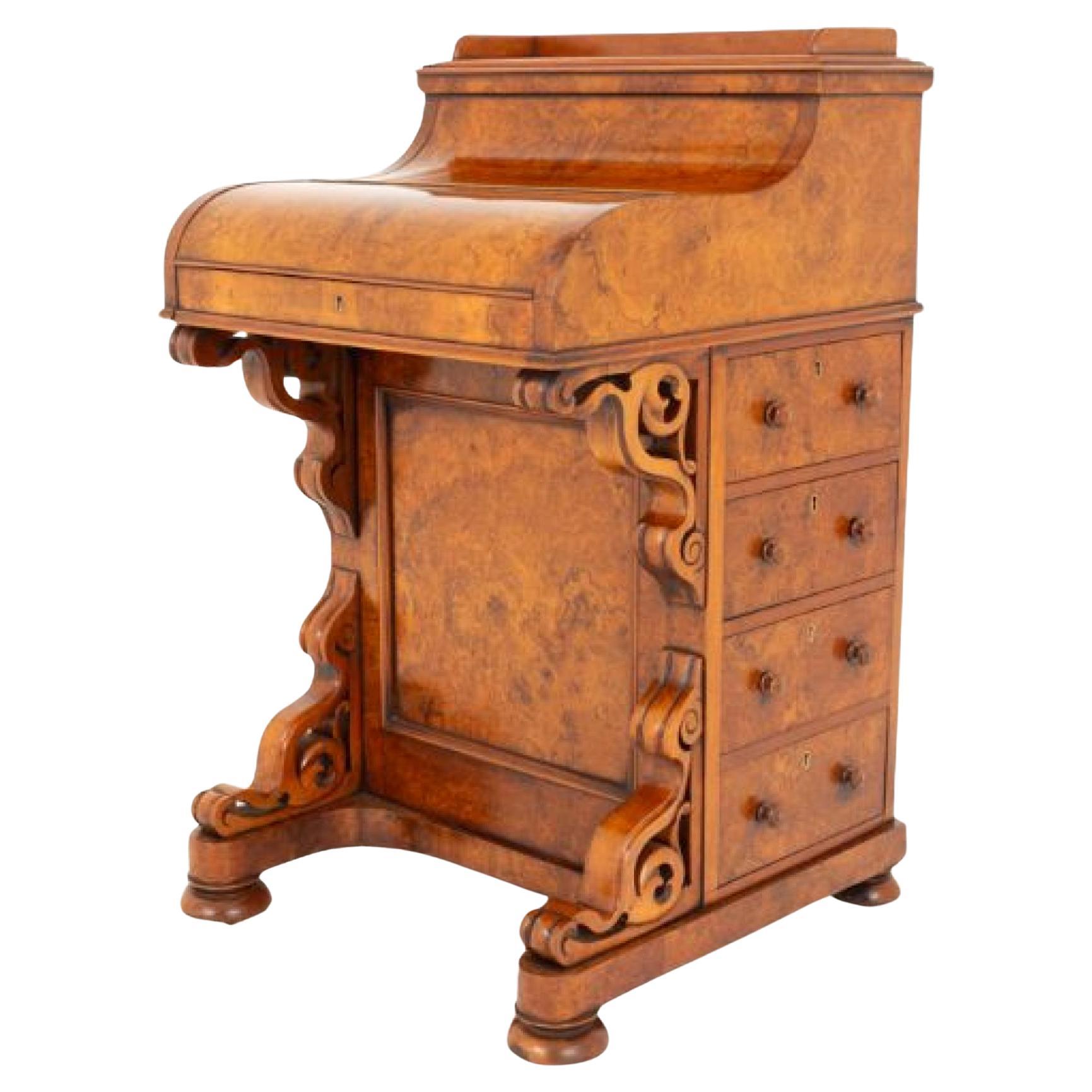 Bureau Victorien Davenport Ronce de Noyer Up&Up 1860