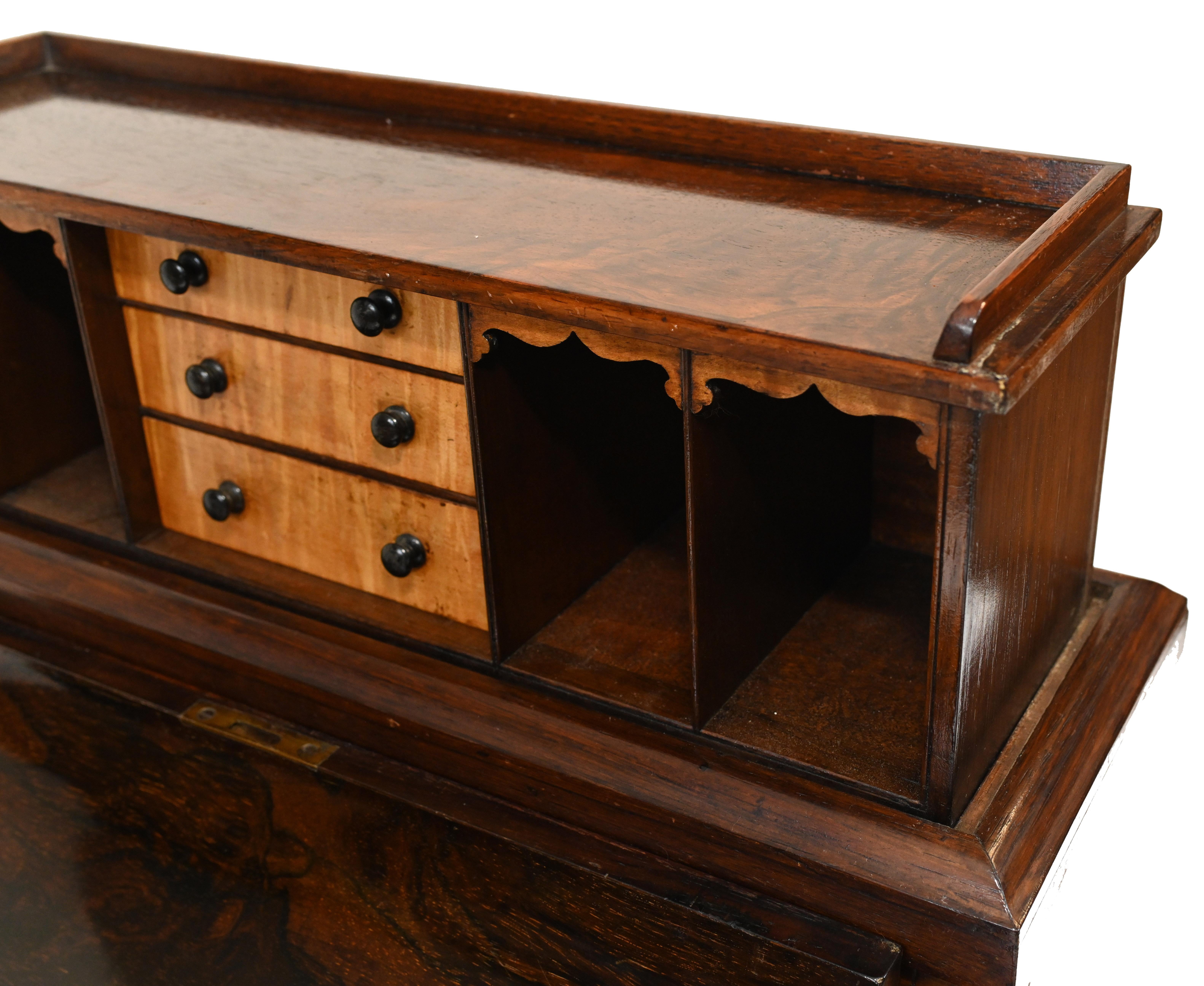 Victorian Davenport Desk Pop Up Mechanism 1860 3