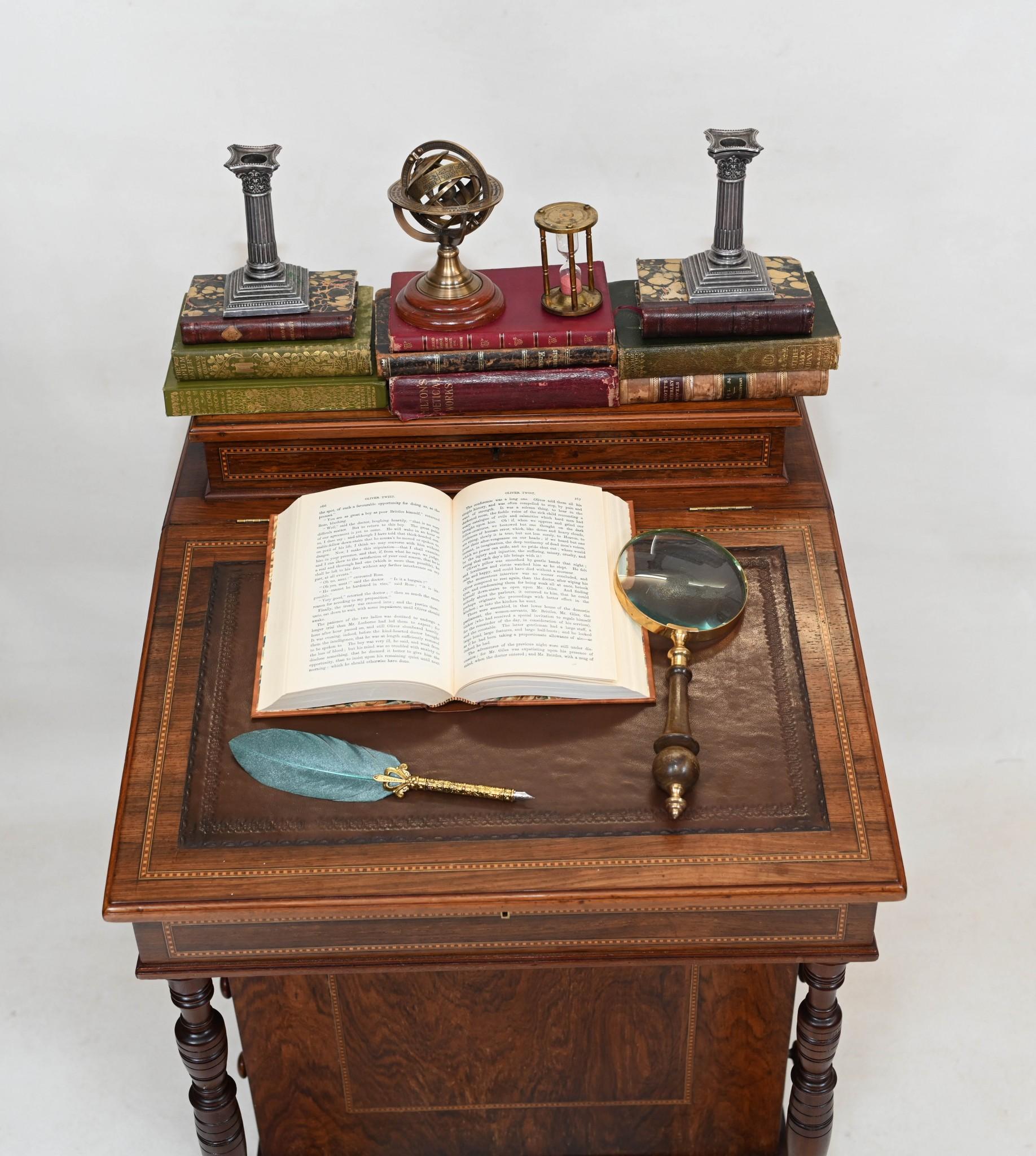 Victorian Davenport Mahogany Desk 1880 14
