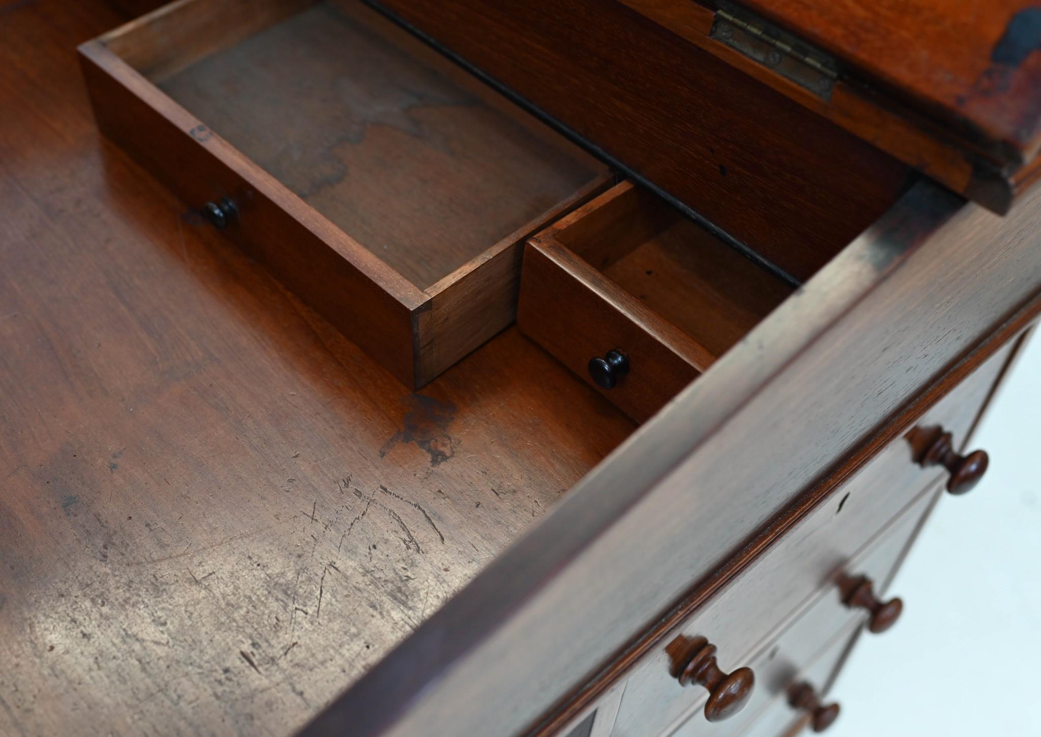 Victorian Davenport Mahogany Desk 1880 3