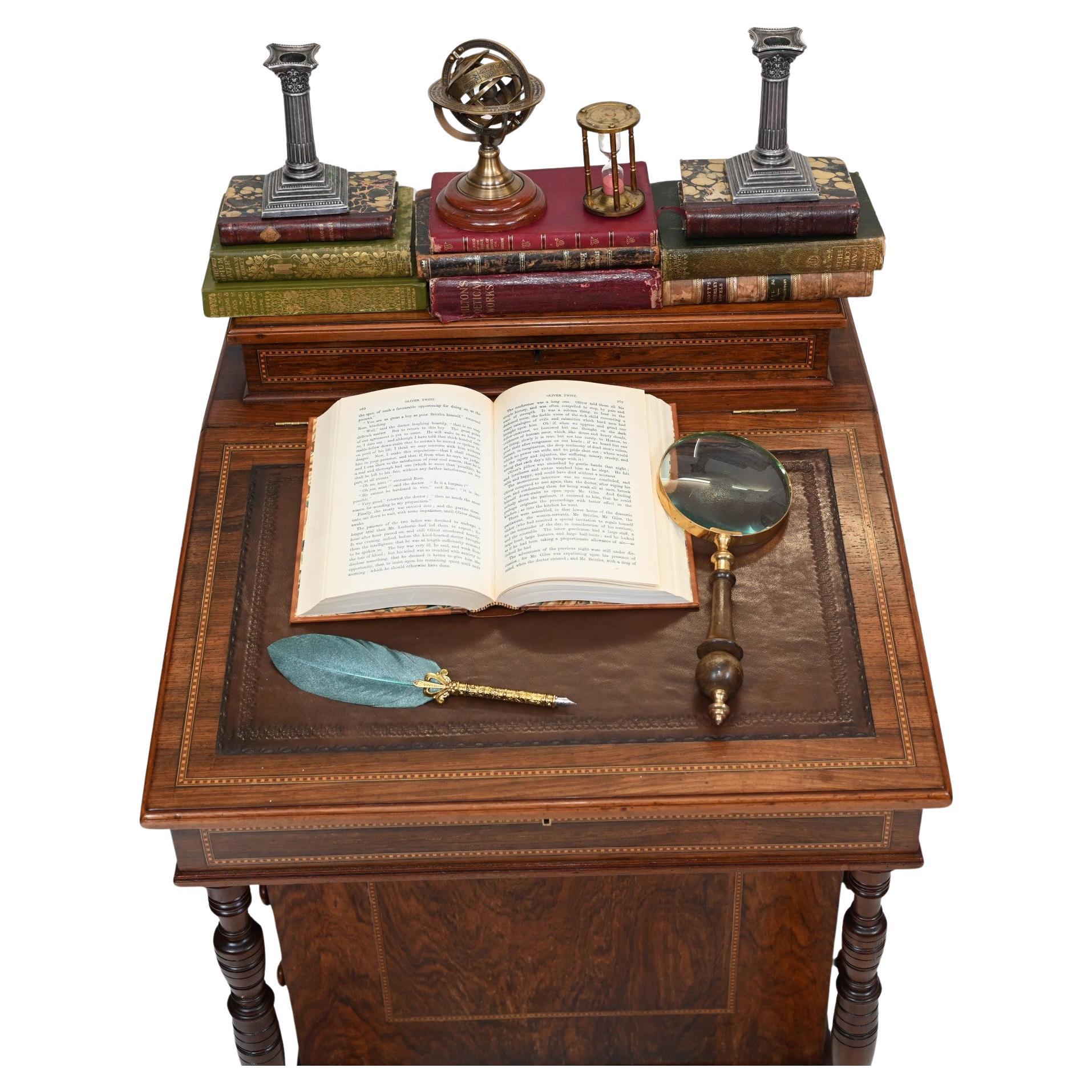 Victorian Davenport Mahogany Desk 1880