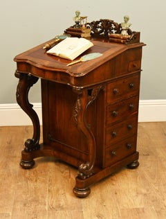 Victorian Davenport Mahogany Desk 1890