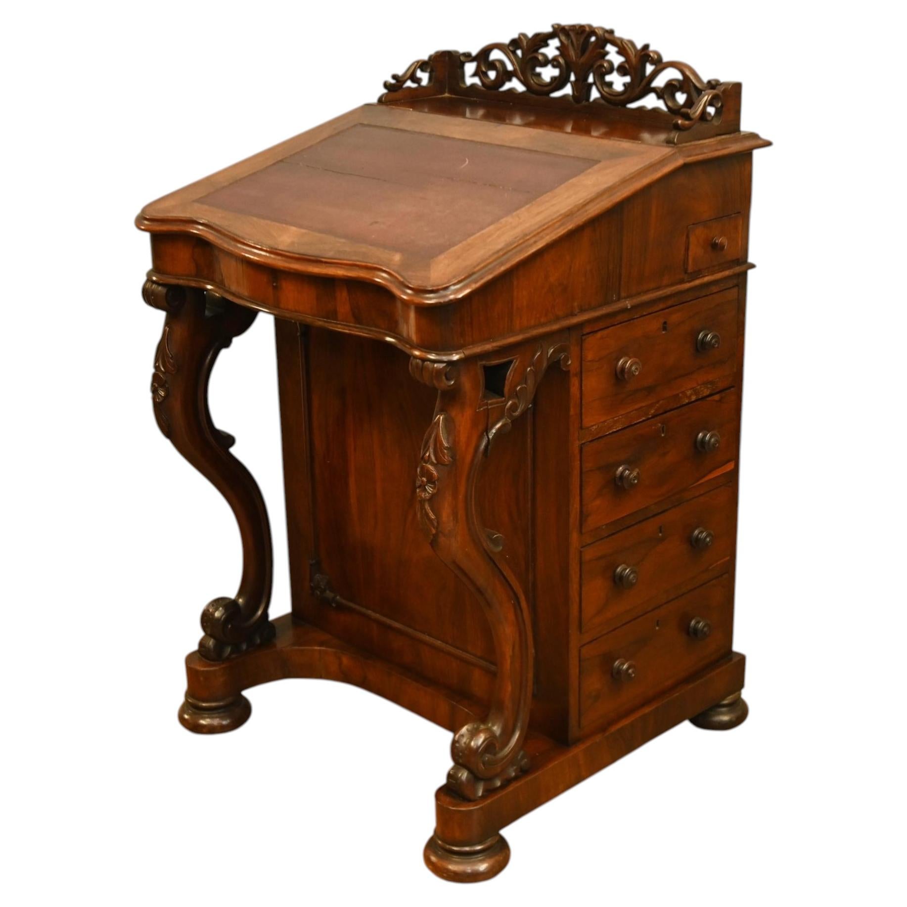 Victorian Davenport Mahogany Desk 1890