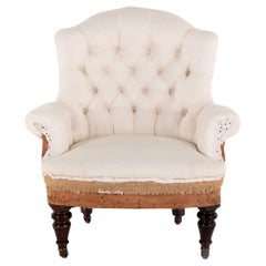 Victorian deconstructed Button Back Armchair