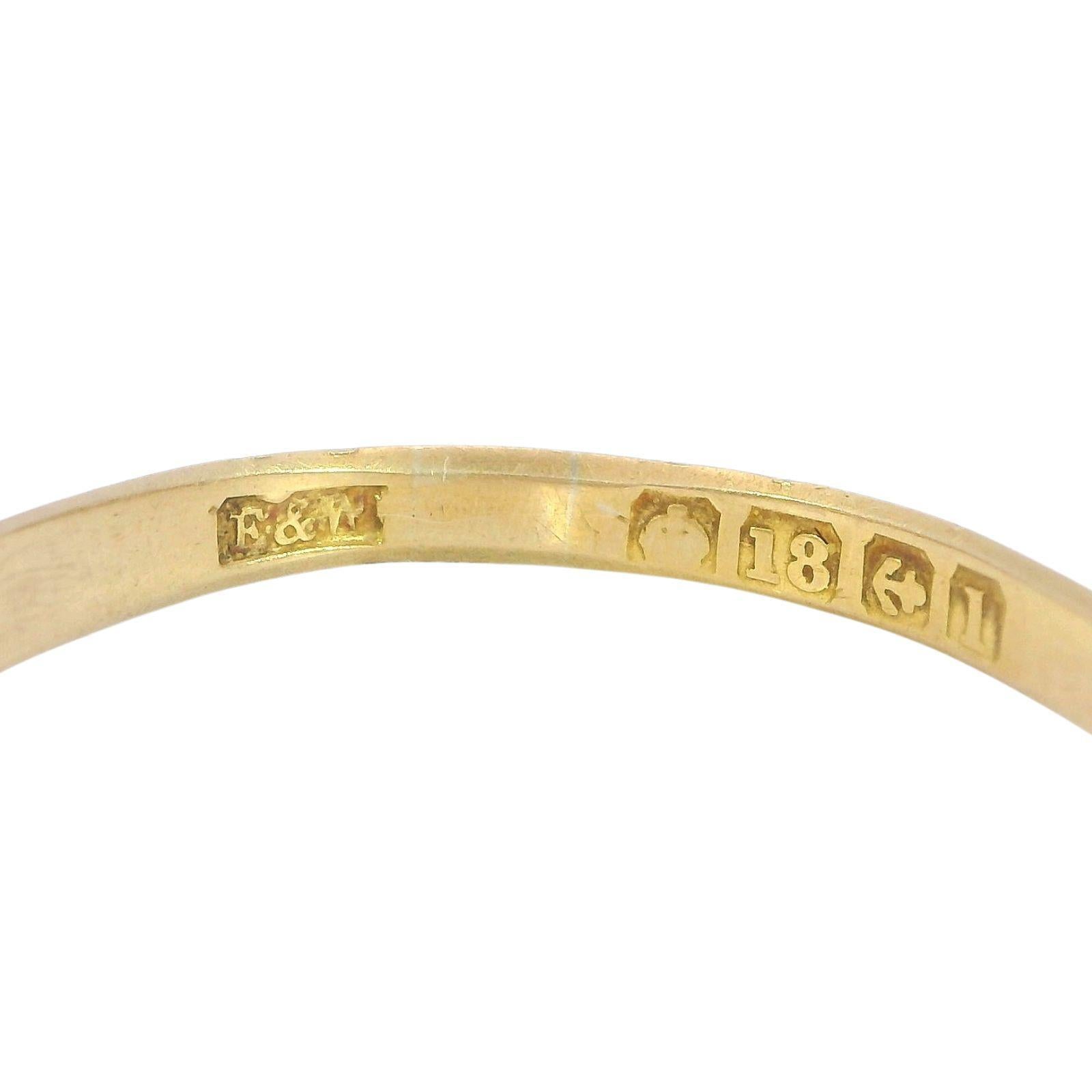 Viktorianischer Demantoid Diamantring 18K Gelbgold Englisch ~0.7ctw im Angebot 6