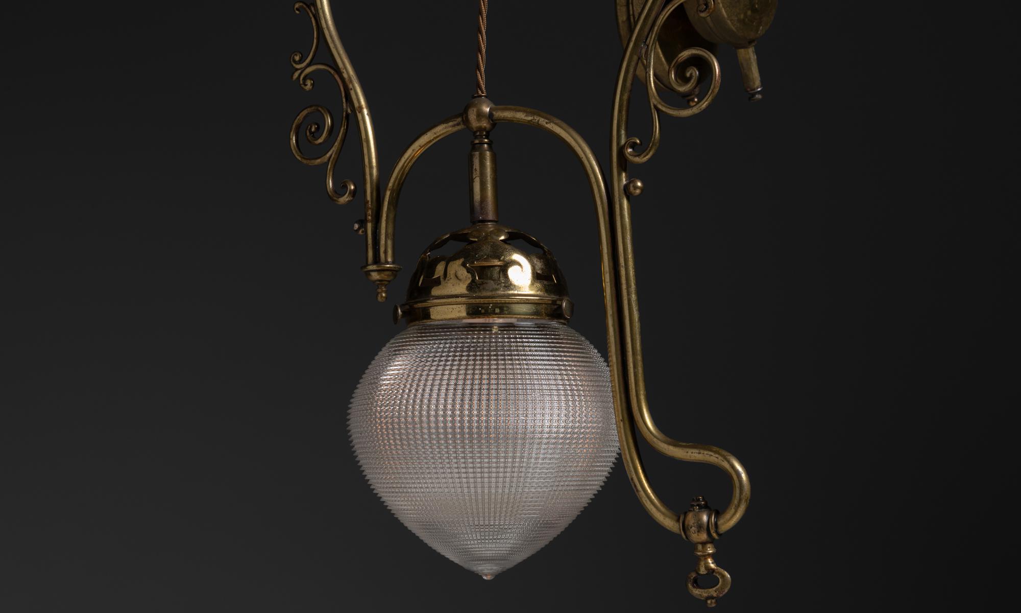 Glass Victorian Dentist Lamp, England circa 1910