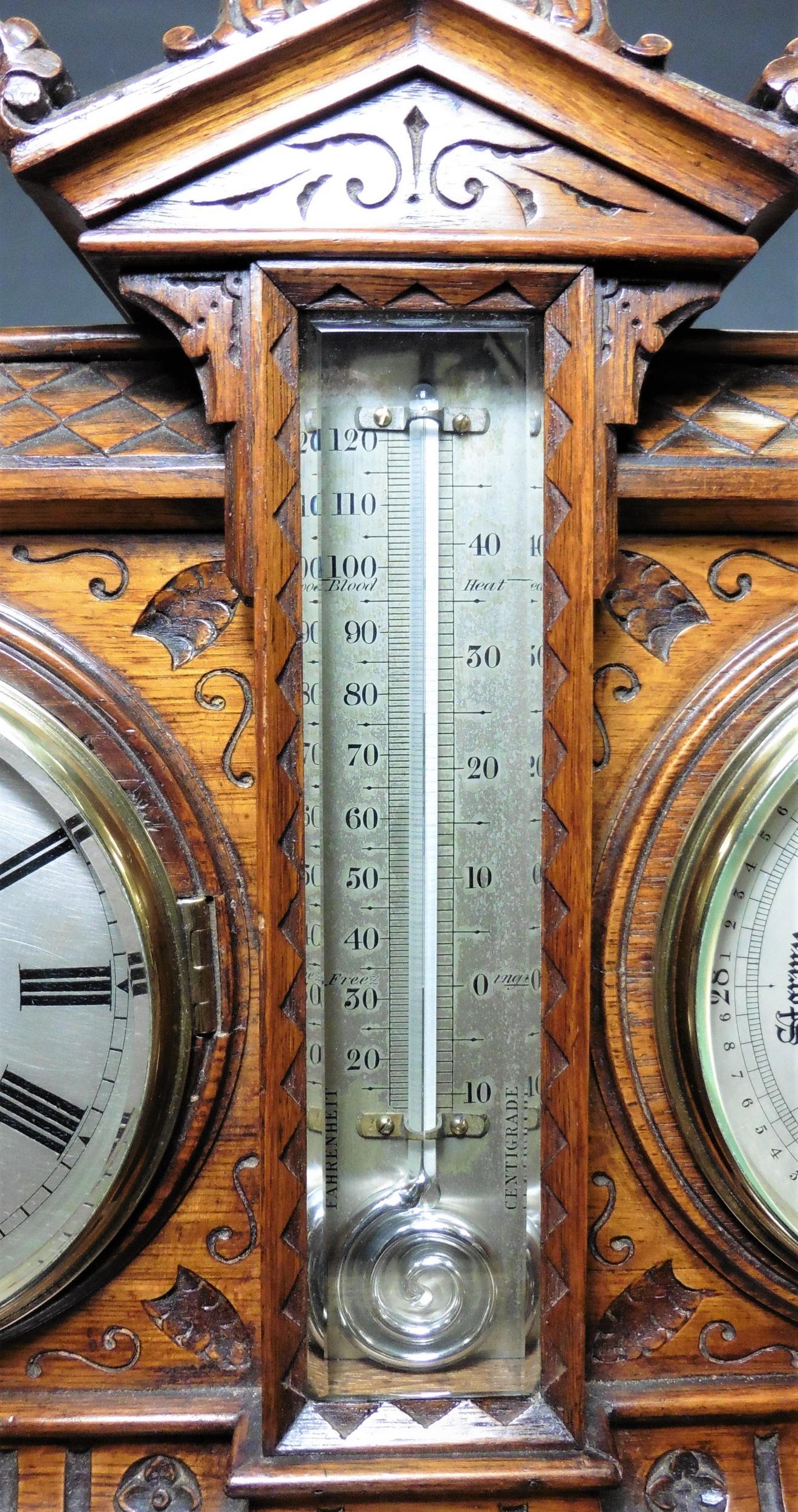 clock barometer thermometer set