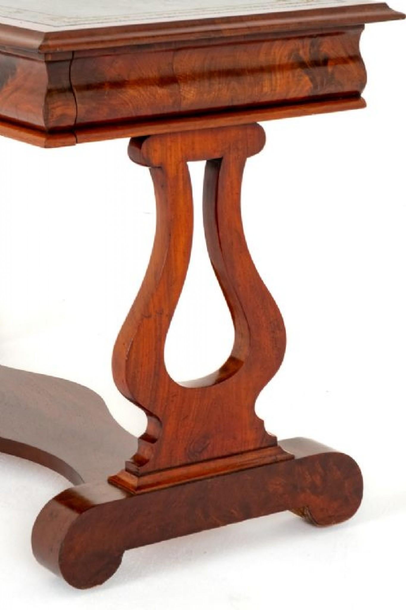 Victorian Desk Writing Table Mahogany 1860 For Sale 4
