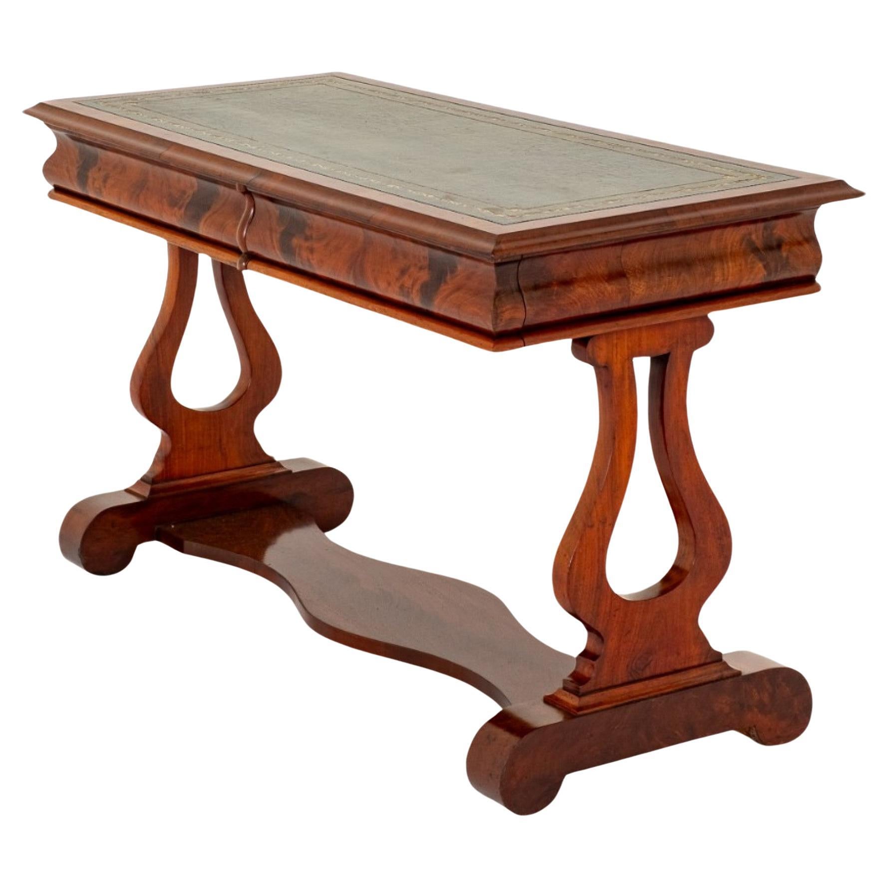 Victorian Desk Writing Table Mahogany 1860 For Sale