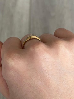 Victorian Diamond 18 Carat Gold Three-Stone Ring