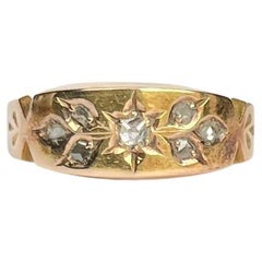 Victorian Diamond and 15 Carat Gold Band