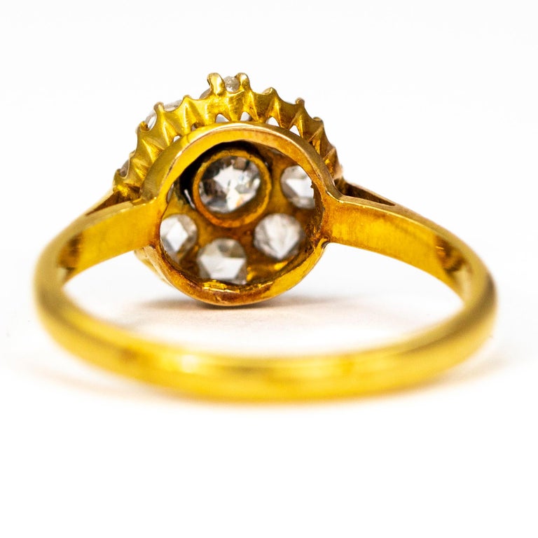 Victorian Diamond and 18 Carat Gold Cluster Ring at 1stDibs | carrot ...