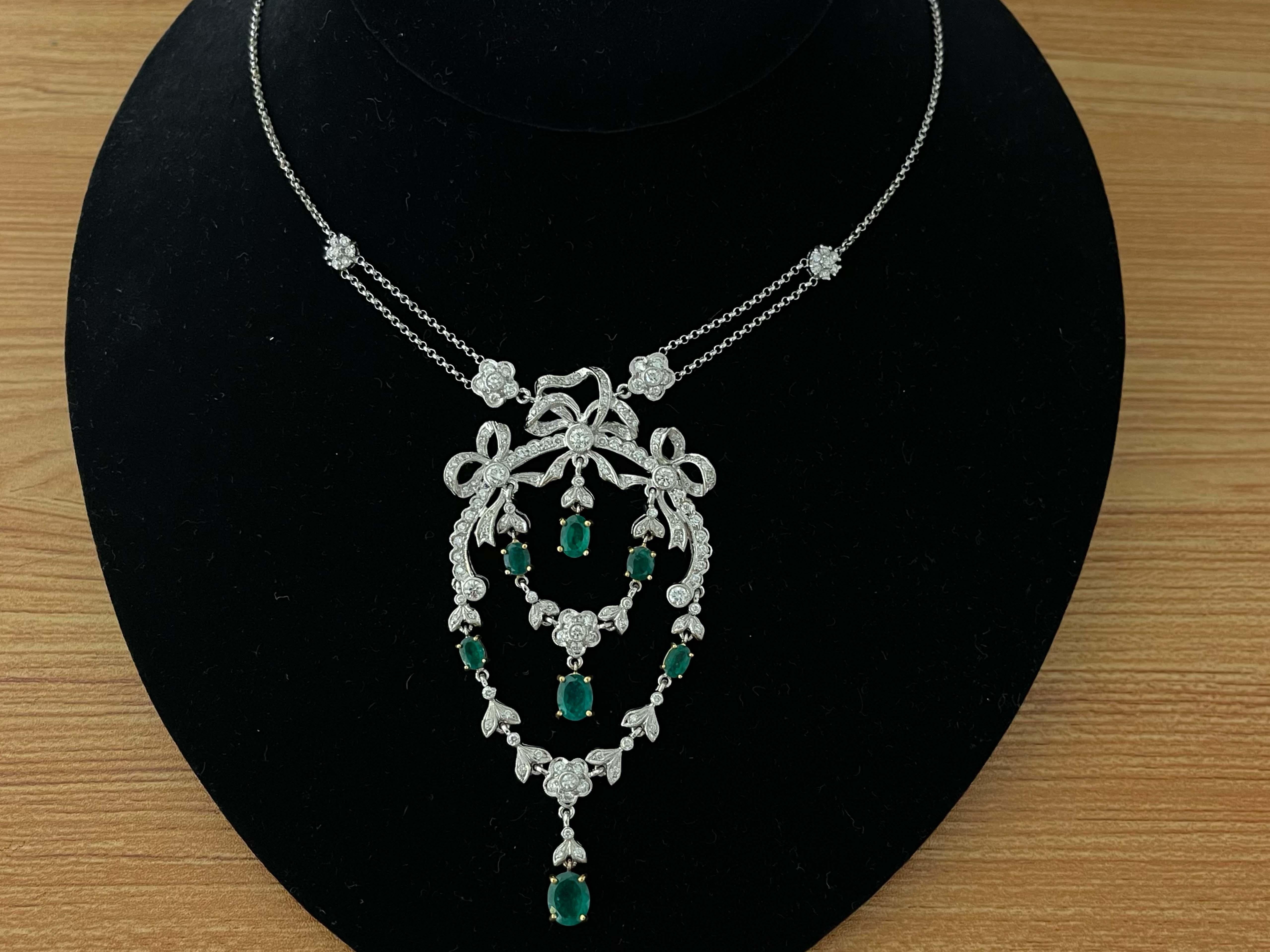 diamond necklace modern design