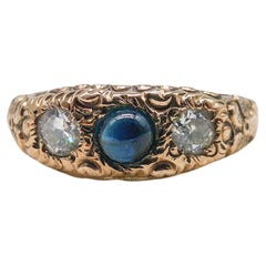 Victorian Diamond and Sapphire Ring