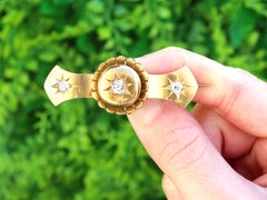Victorian 15k Yellow Gold Diamond Star Brooch, Circa 1880, 0.38ct