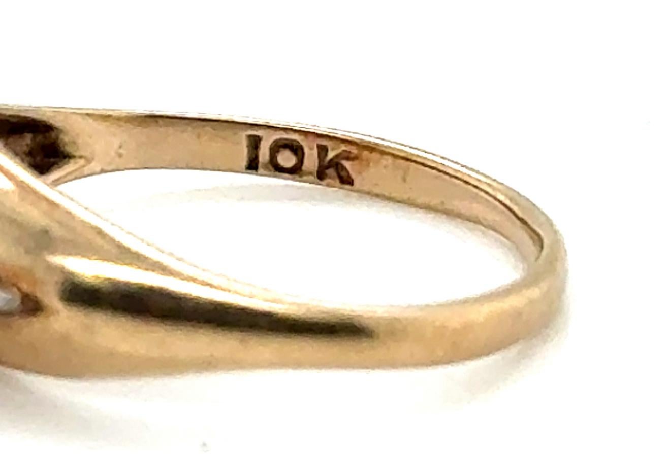 Women's or Men's Victorian Diamond Baby Ring Mined Yellow & White Gold Antique Original 1880's