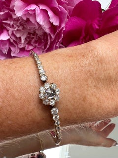 Victorian Diamond Cluster Bangle
