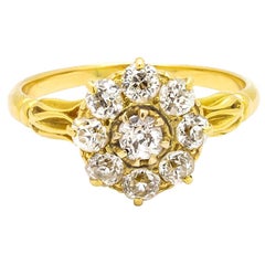 Victorian Diamond Cluster Ring, 1.00 Carat