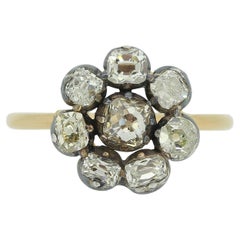 Antique Victorian Diamond Cluster Ring