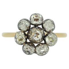 Victorian Diamond Cluster Ring