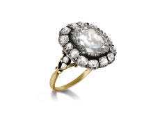 Victorian diamond coronet cluster ring, circa 1860.