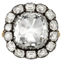 Victorian diamond coronet cluster ring, circa 1860.