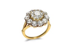 Victorian Diamond Coronet Cluster Ring, circa 1890