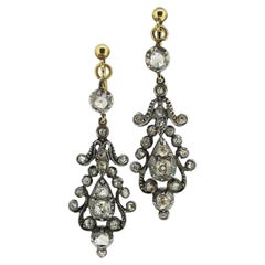 Victorian Diamond Drop Earring