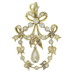 Victorian Diamond Drop Pendant