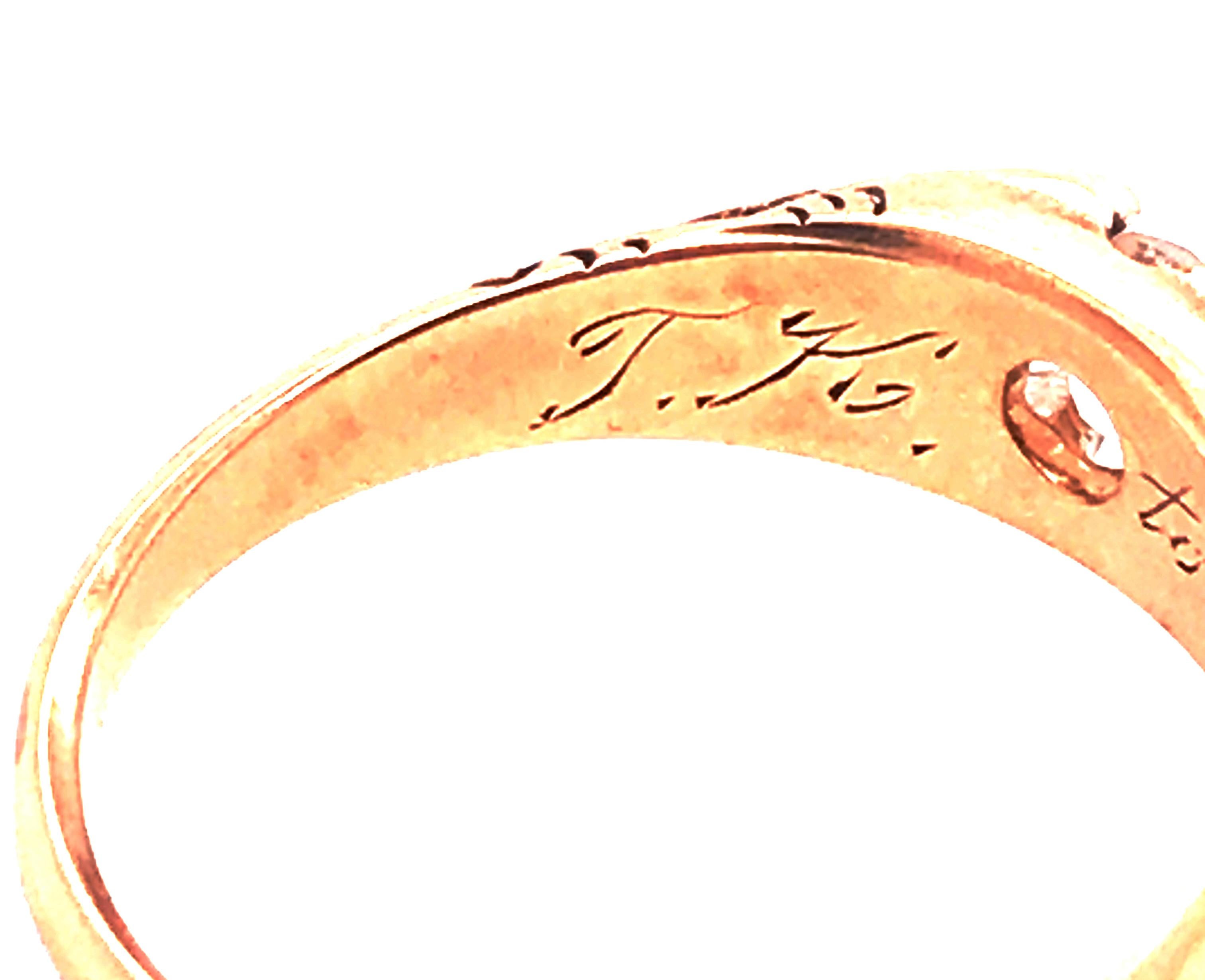 Victorian Diamond Ring .25ct Old Mine Cut F/VVS Original 1850's Antique 14K In Good Condition In Dearborn, MI
