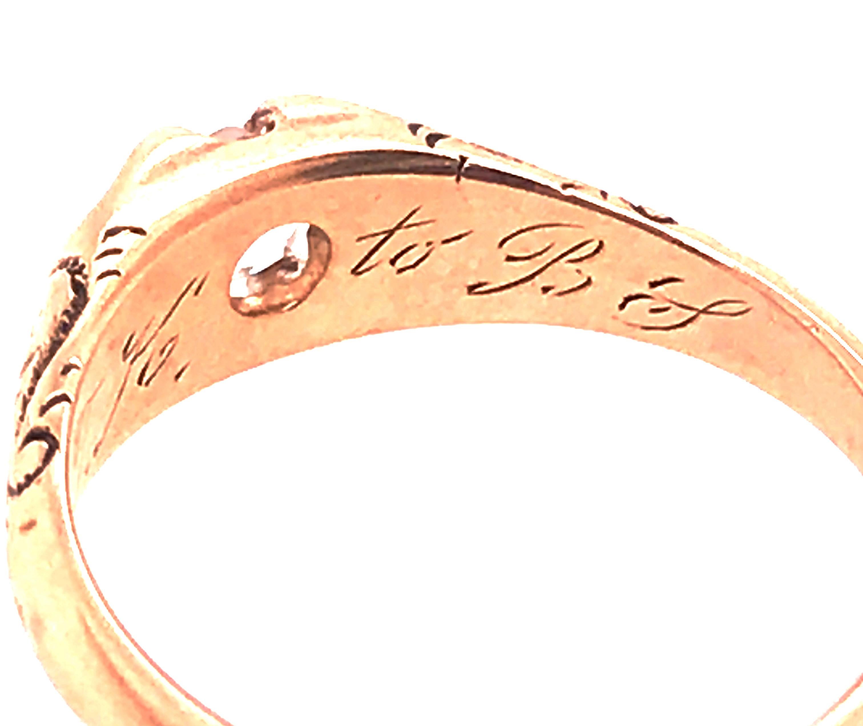 Women's Victorian Diamond Ring .25ct Old Mine Cut F/VVS Original 1850's Antique 14K