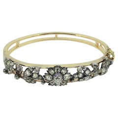 Victorian Diamond Floral Bangle