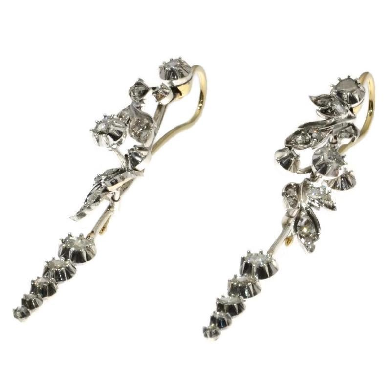 floral dangle earrings