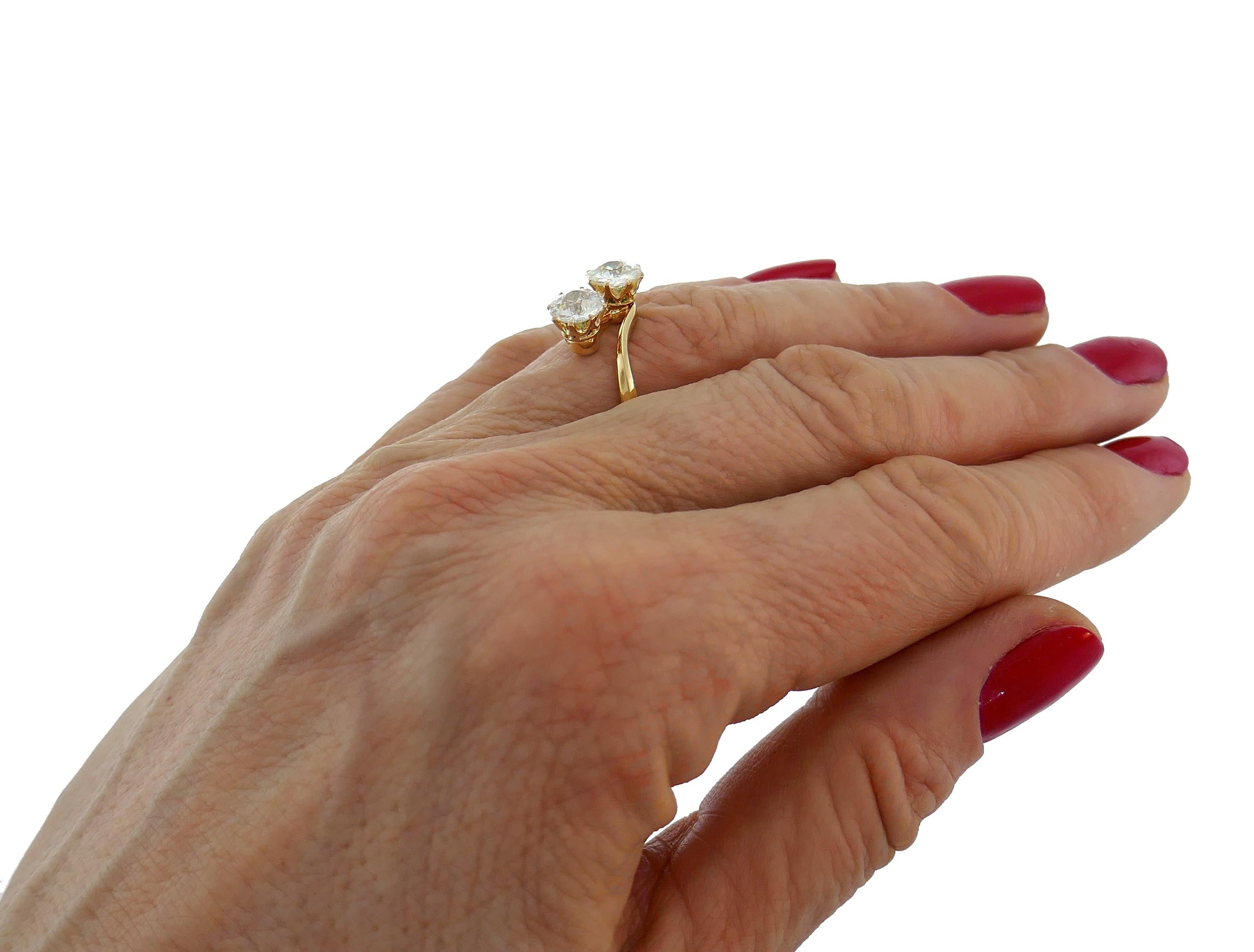 Victorian Diamond Gold Ring, Earrings Interchangeable 2