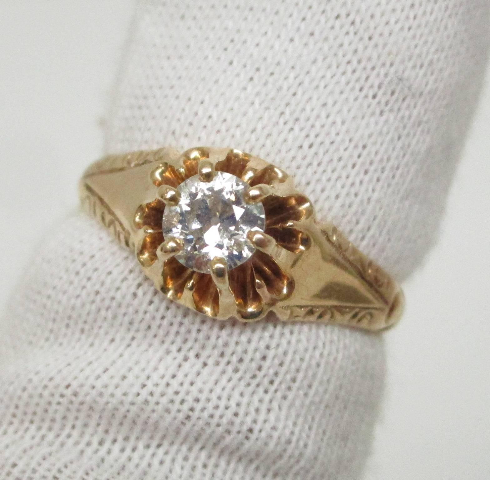 Late Victorian Victorian Diamond Gold Ring