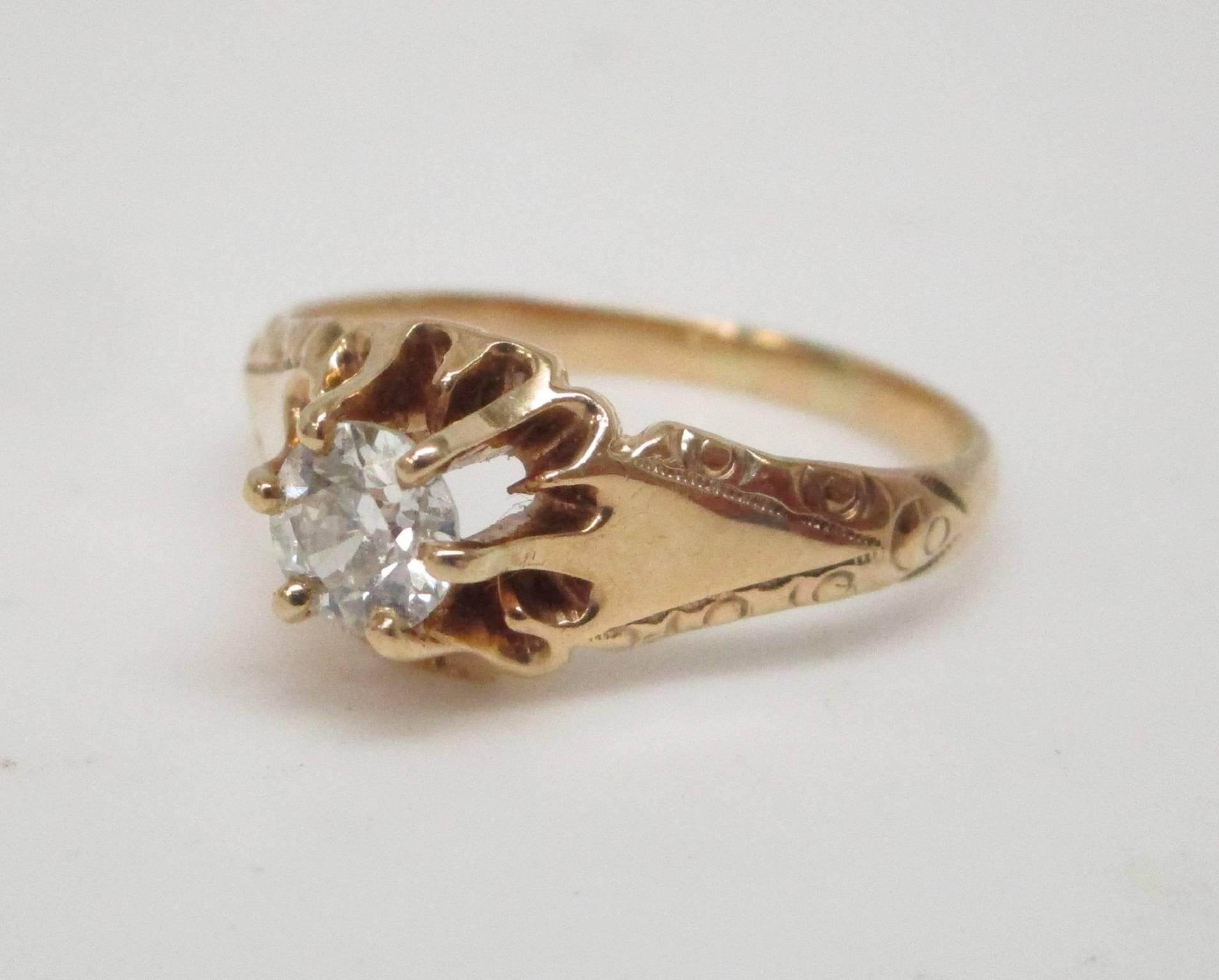 Victorian Diamond Gold Ring 1