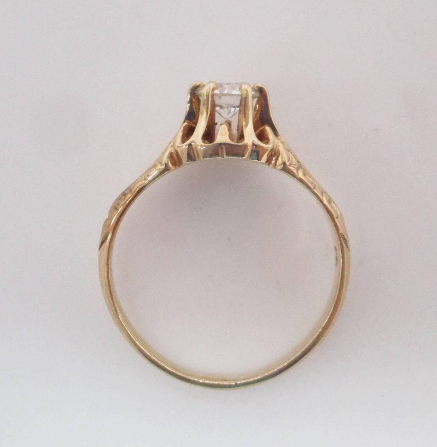 Victorian Diamond Gold Ring 3